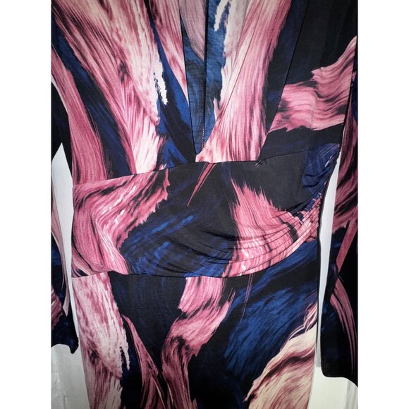 Fashion‎ Nova Womens Long Sleeve Bodycon Dress With Abstract Print Large Sexy - Picture 3 of 4